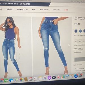 Ymi Jeans high rise curvy fit skinny